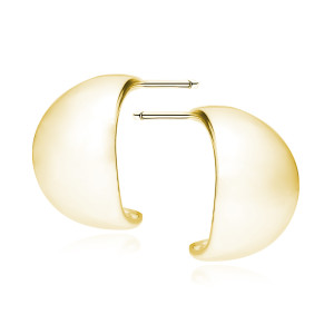 Cercei argint placati cu aur galben semicerc DiAmanti Z1919EG-DIA (Argint 925‰ 4,4 g.)